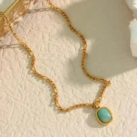 NEW FIGARO 18K GOLD CHAIN PENDANT NECKLACE, NICE NECKLACE, CUTE NECKLACE - Picture 6 of 7